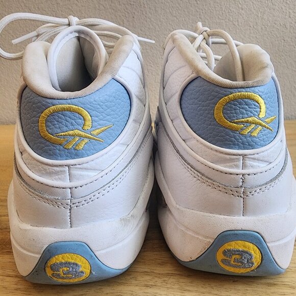 Reebok Question Mid Shoes Men 10.5 White Blue Allen Iverson Basketball Sneakers main image 14